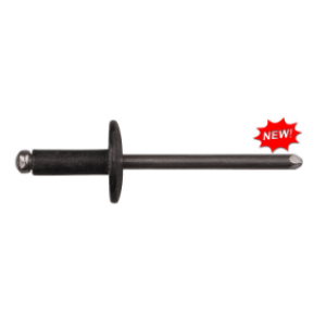 10962PK 3/16" (4.70mm) Diameter Black Finish All Steel Fascia To Bumper Rivets G.M. # 9439719