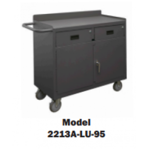 36”W Mobile Cabinet with 2 Drawer Lockable Storage Compartment (1,200 Lbs. capacity) 