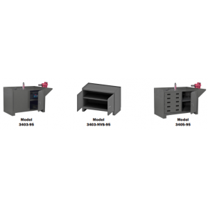 Stationary Workstation with Shelves or Drawers (2,000 Lbs. capacity)