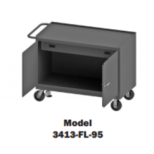 48” W Mobile Bench Cabinets with Drawers (2,000 Lbs. capacity)