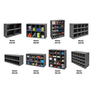 12” Deep Part Bins with Slope Shelf Design