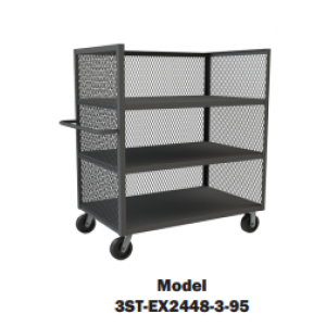 3 Sided Mesh Trucks with Fixed Shelves