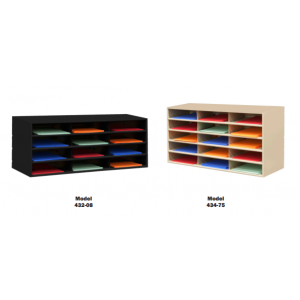 9, 12, 15, 30, 45 Opening Horizontal Literature Rack