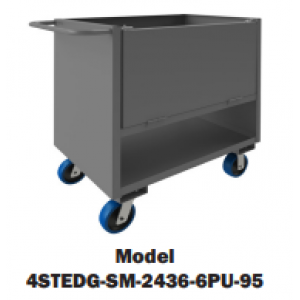 Solid or Expanded Metal Trucks with Drop Gate (2,000 Lbs. capacity)