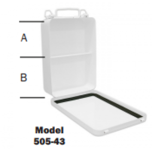 16 Unit Vertical Metal First Aid Kit Box (Empty)