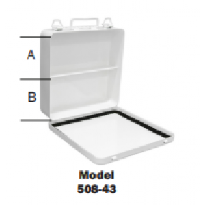 24 Unit Horizontal Metal First Aid Kit Box (Empty)