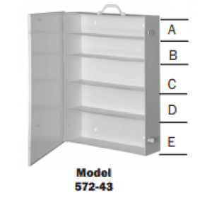 5 Shelf, Extra Wide, First Aid Cabinet (Empty)