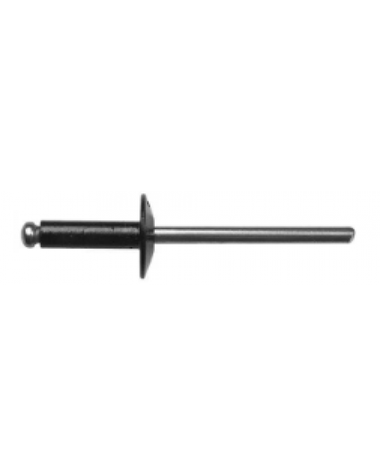 9277PK 5/32" (4mm) Rivet Diameter Black Aluminum Rivet Steel Mandrel Wheel Opening Moulding Pop Rivets V.W. # N900-845-01, N-906-349-01