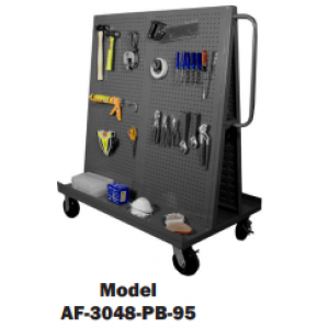 A-Frame Truck with Pegboard on both sides - (2,000 Lbs. capacity)