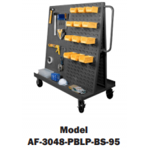 A-Frame Truck with Louvered Panels and Pegboard on both sides (2,000 Lbs. capacity)