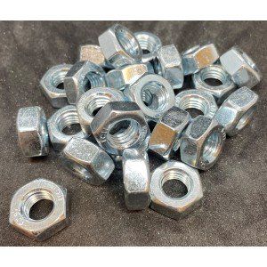 M10-1.50 Hex Nut Gr. 10.9 Silver Zinc