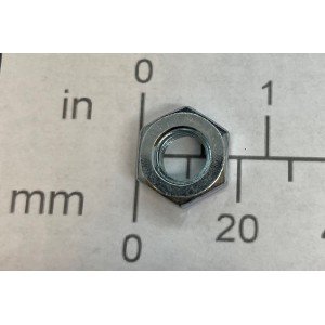 M10-1.50 Hex Nut Gr. 10.9 Silver Zinc