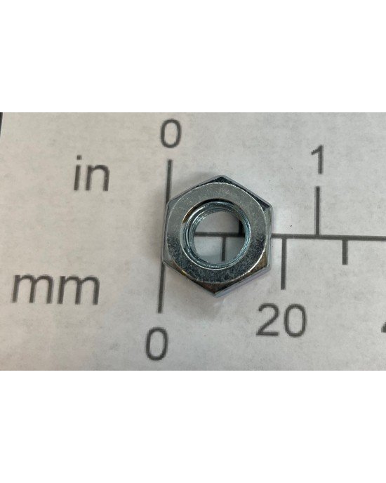 M10-1.50 Hex Nut Gr. 10.9 Silver Zinc