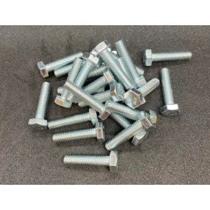 M6-1.00x25  Hex Head Gr. 10.9 Silver Zinc 