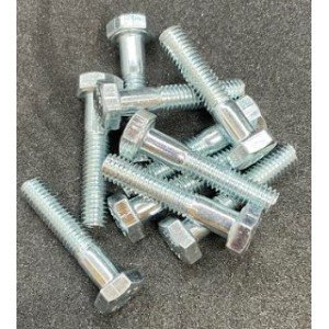 M6-1.00x30  Hex Head Gr. 10.9 Silver Zinc 