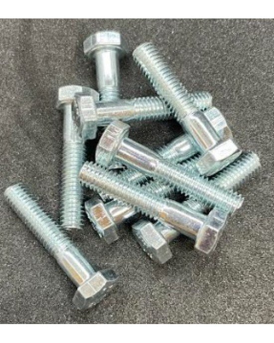 M6-1.00x30  Hex Head Gr. 10.9 Silver Zinc 