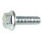 M6-1.00 x 12 Flange Bolt JIS 10.9 Silver Zinc