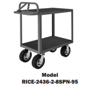 Rolling Instrument Carts with Ergonomic Handle (1,200 Lbs. capacity)