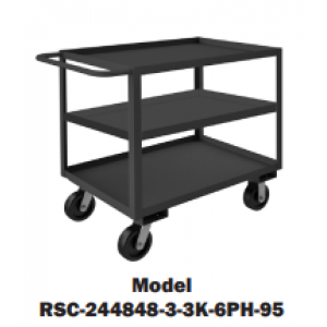 3 Shelf Stock Carts