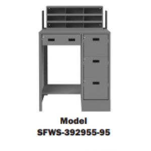 Stationary File Work Station and Stand Up Desk