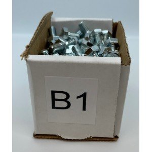 M8-1.25 x 35 Hex Head Gr. 10.9 Silver Zinc 