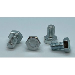 M6-1.00 x 35  Hex Head Gr. 10.9 Silver Zinc 